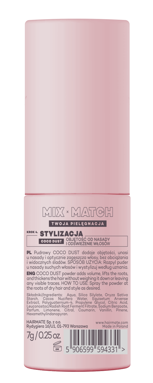 Coco Dust Volumizing powder with dry shampoo, 7g
