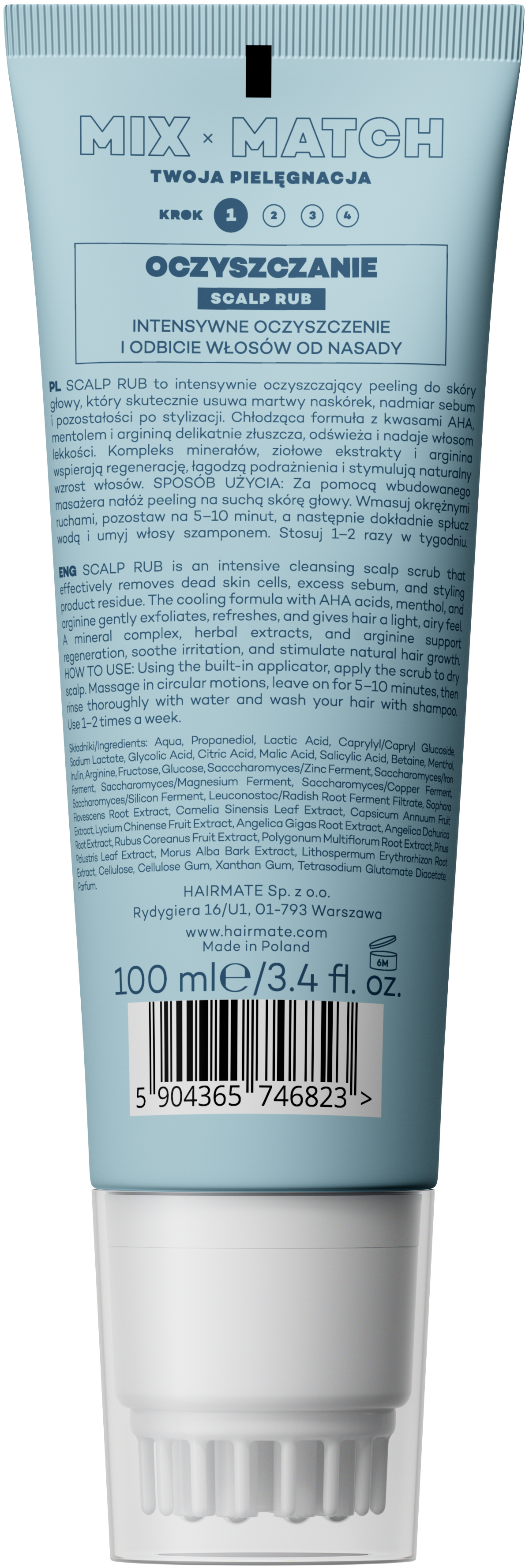 SCALP RUB Cleansing scalp scrub, 100 ml