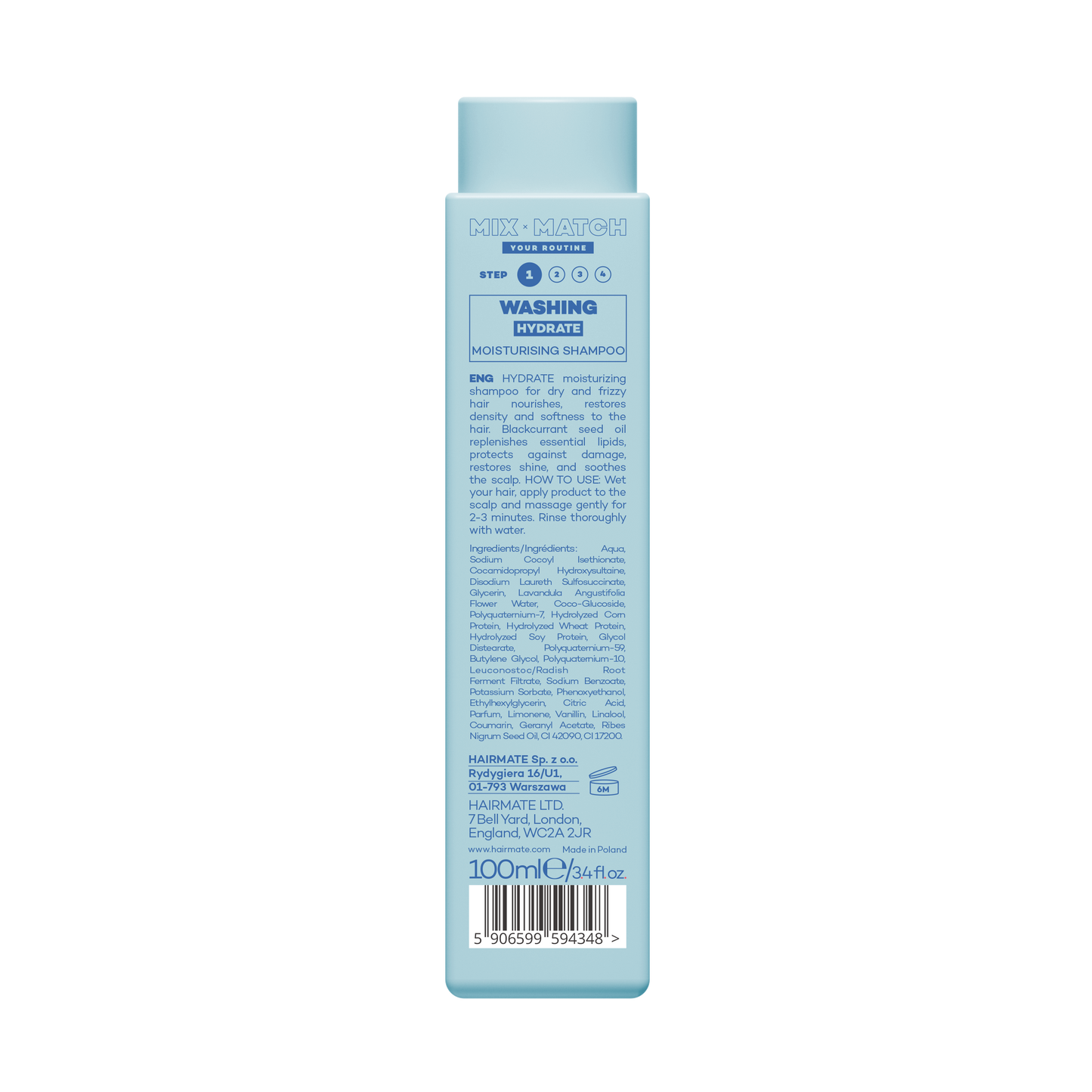 HYDRATE MINI Moisturising shampoo 100 ml